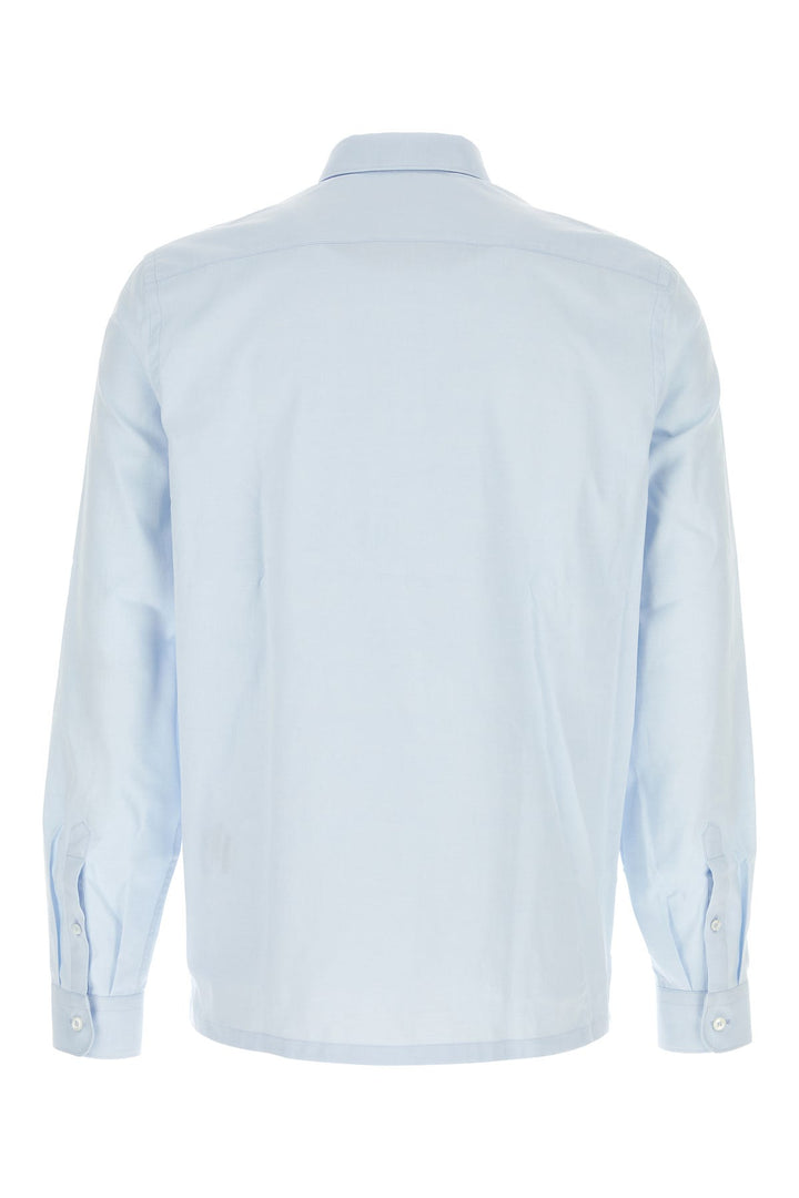 Pastel light blue poplin shirt