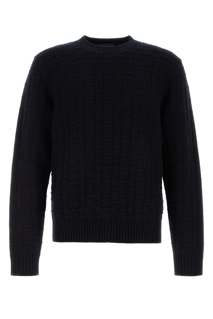 Midnight blue wool blend sweater