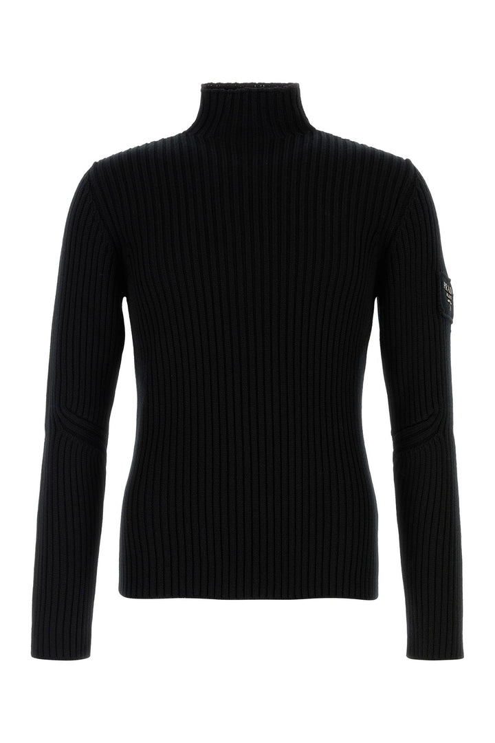 Black wool sweater