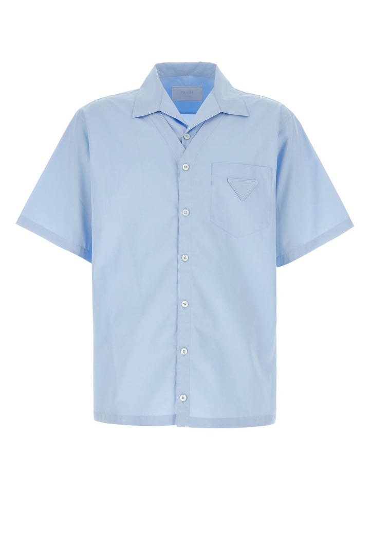 Light blue poplin shirt