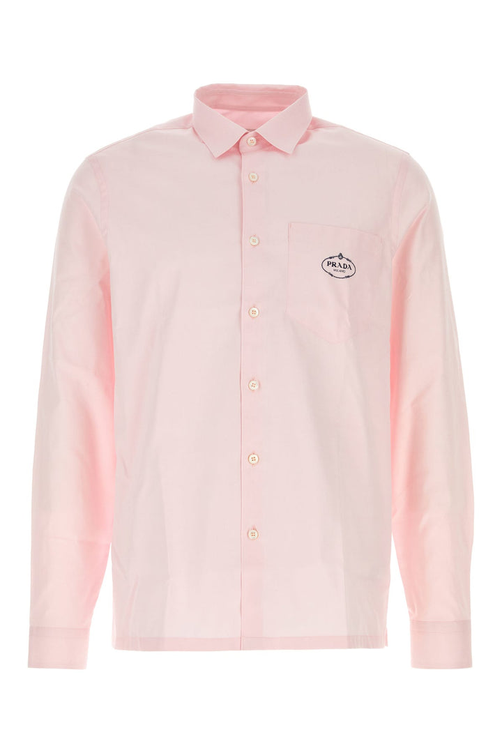 Pink poplin shirt