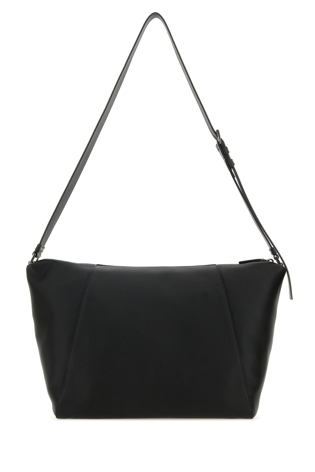 Black leather crossbody bag