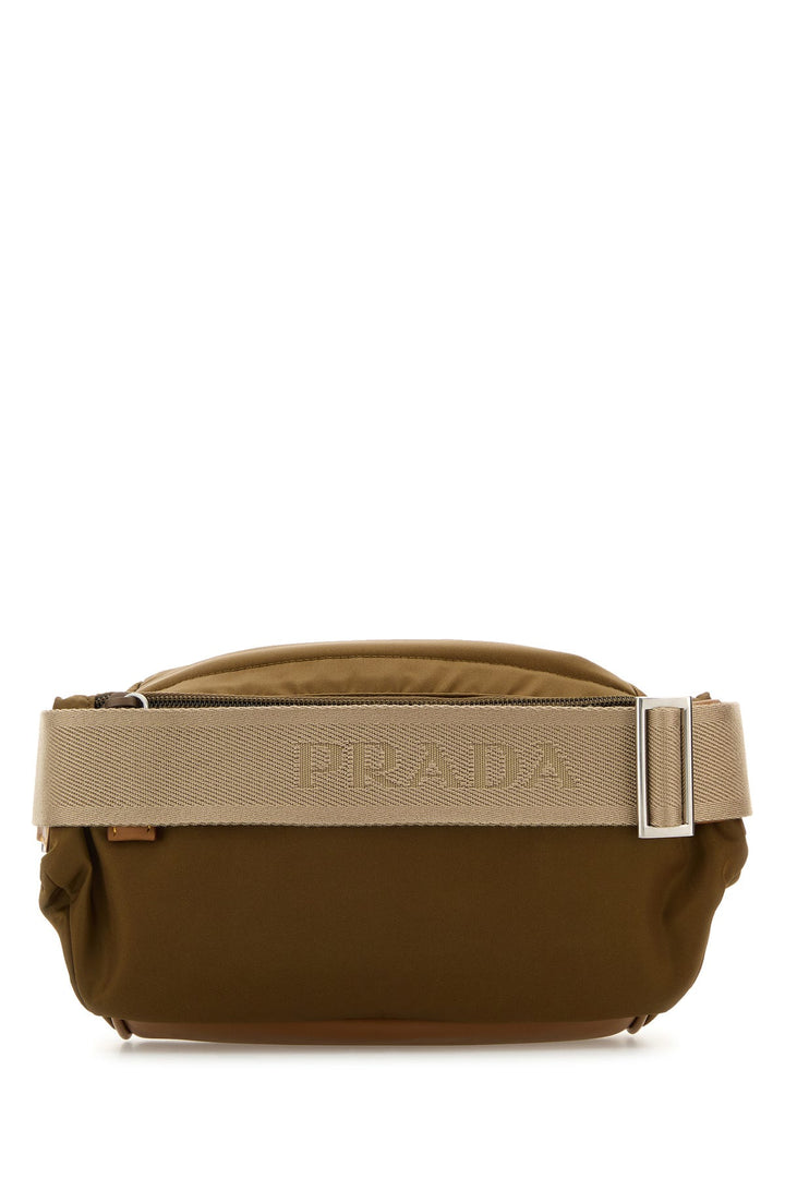 Brown Re-Nylon crossbody bag