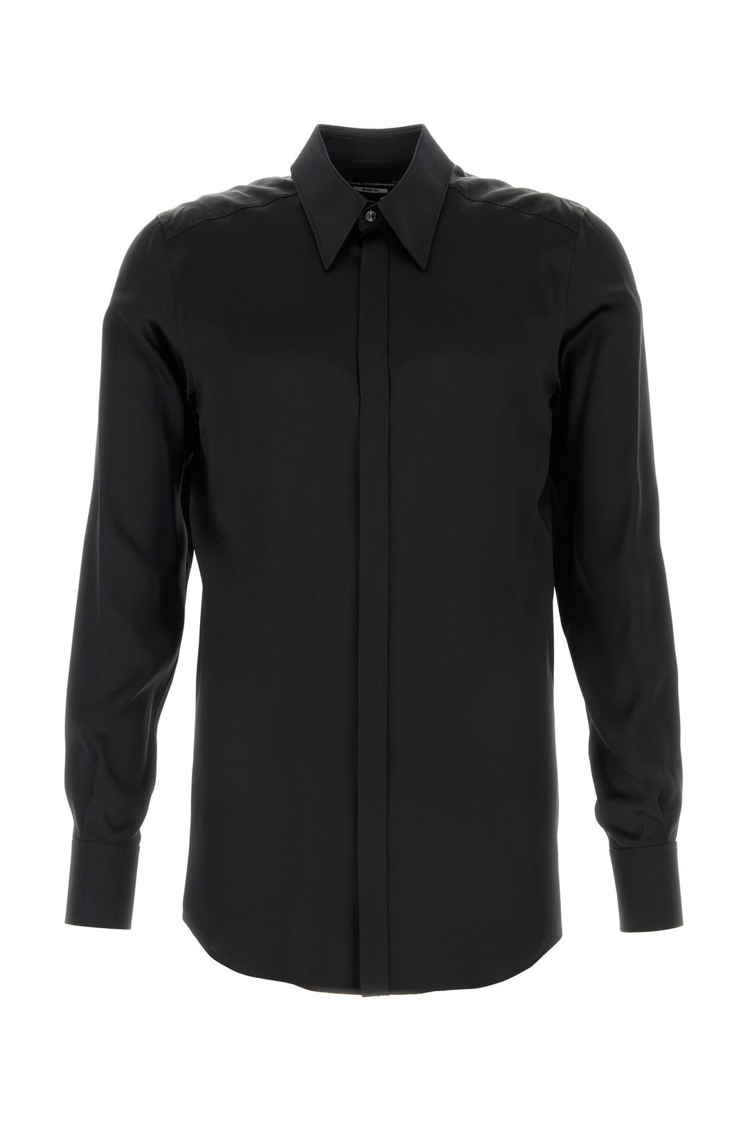 Black satin Martini shirt