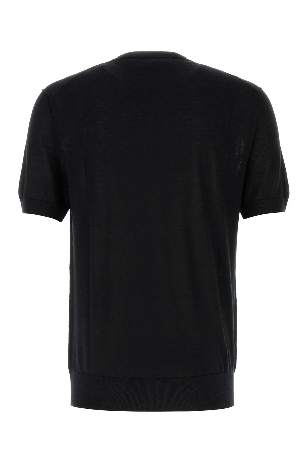 Black cashmere t-shirt