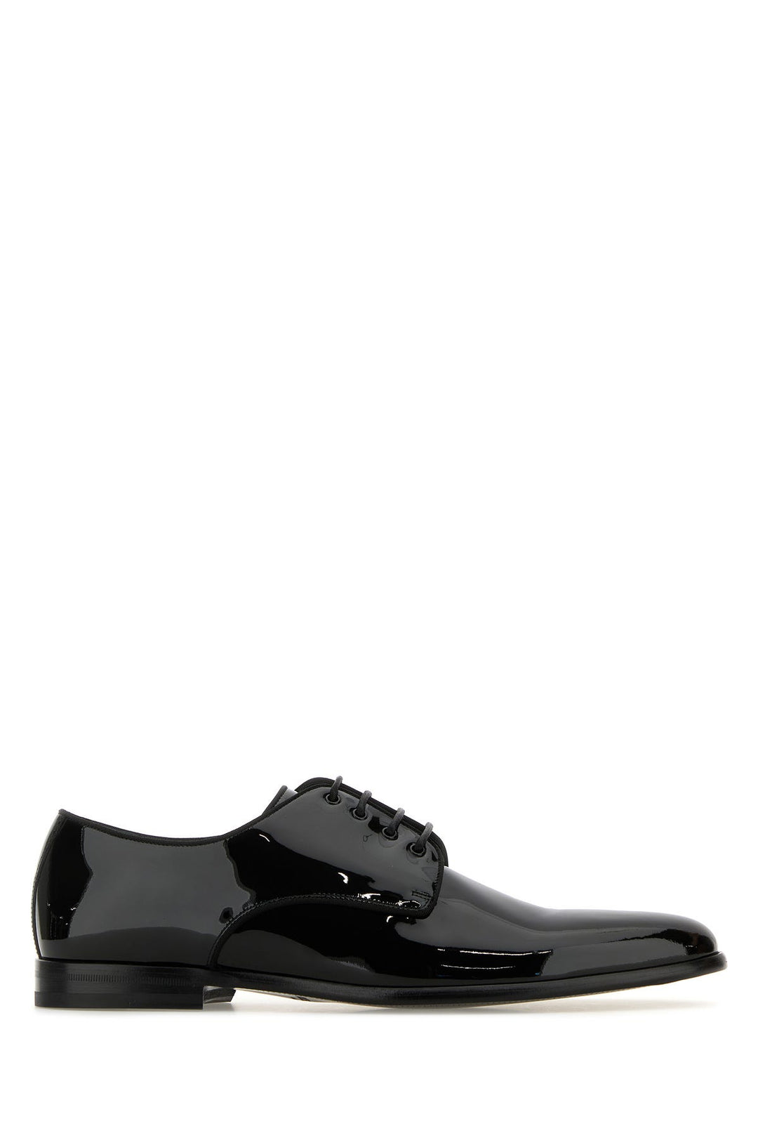 Black leather Raffaello lace-up shoes