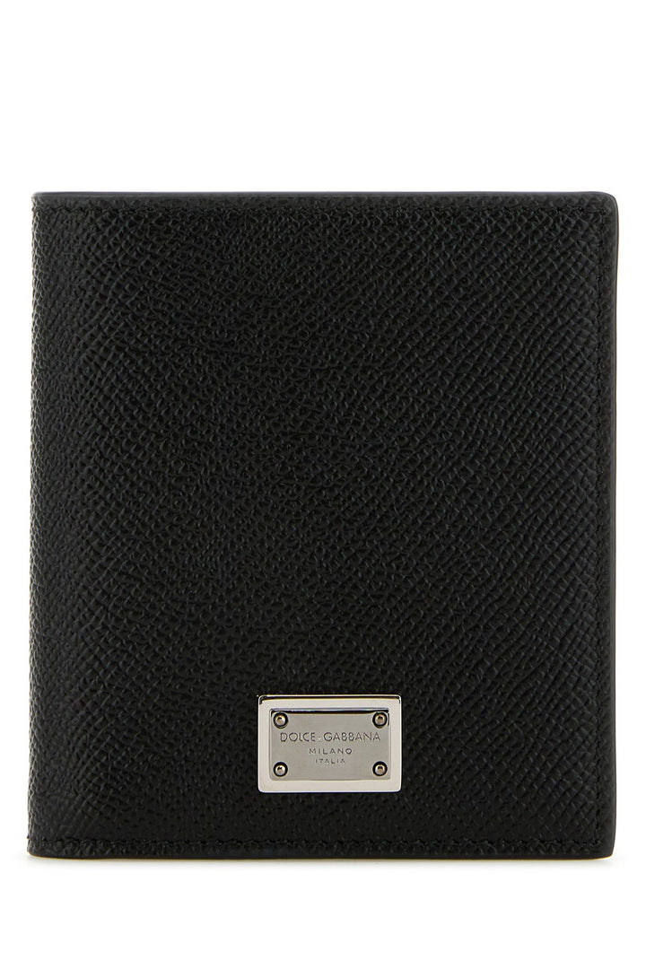 Black leather wallet