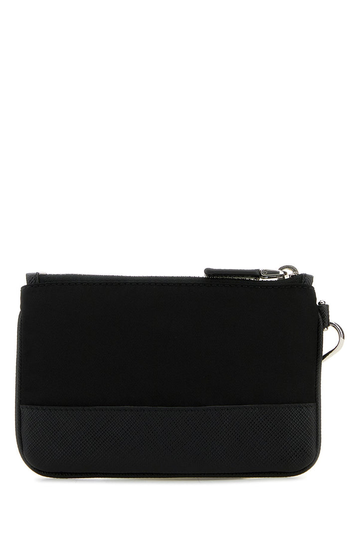 Black nylon and leather wallet