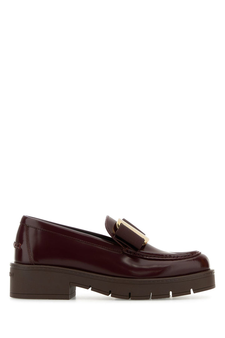 Burgundy leather Mirty loafers