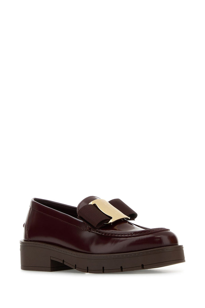 Burgundy leather Mirty loafers