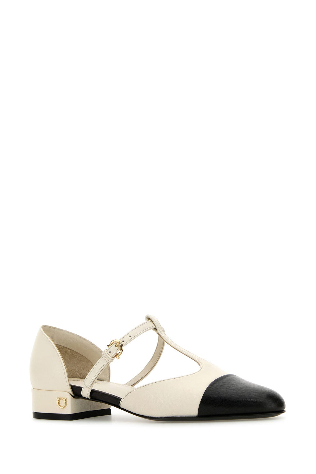 Ivory leather Linette ballerinas