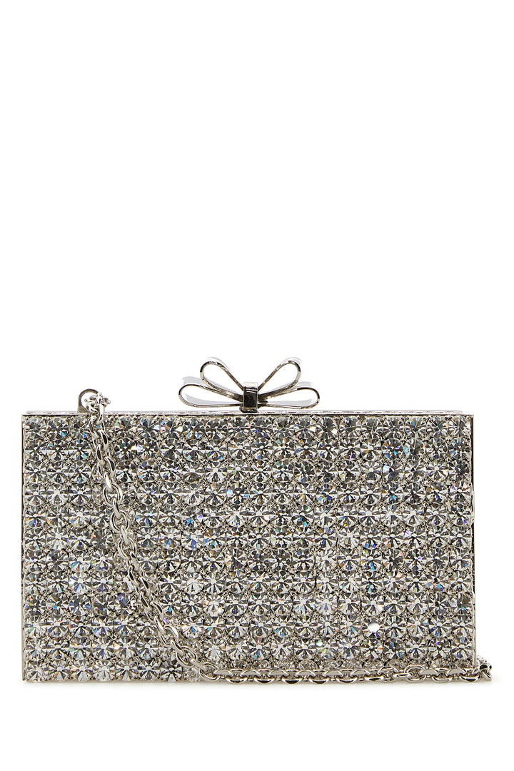 Embellished metal Cadeau clutch