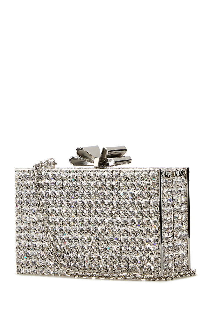 Embellished metal Cadeau clutch