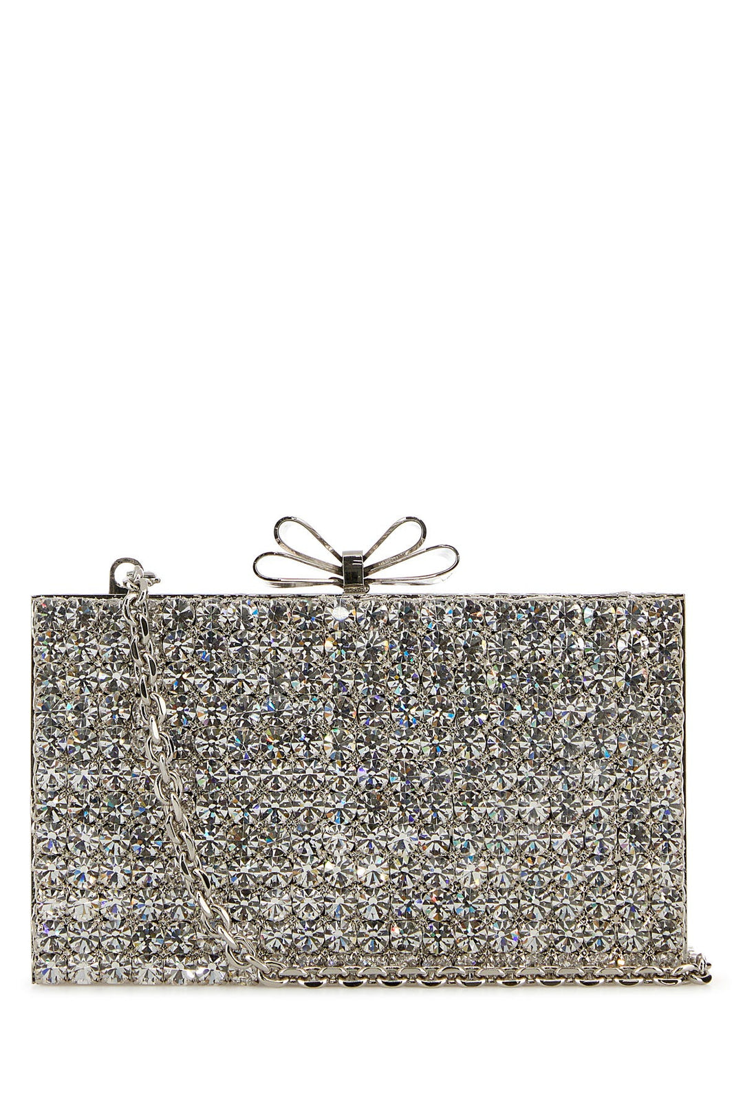 Embellished metal Cadeau clutch