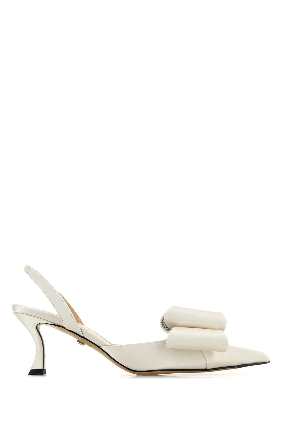 White satin Le Cadeau pumps