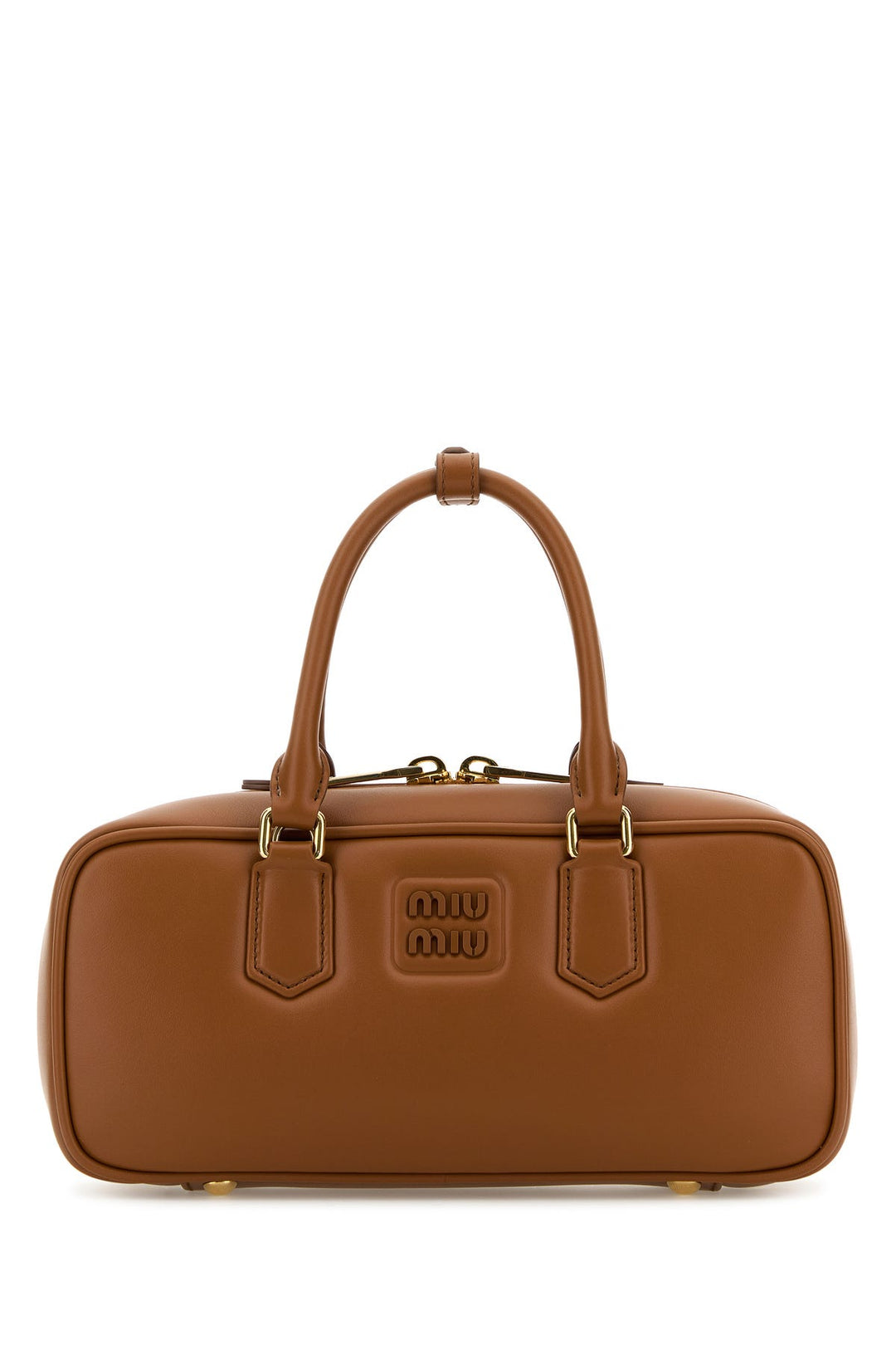 Caramel leather handbag