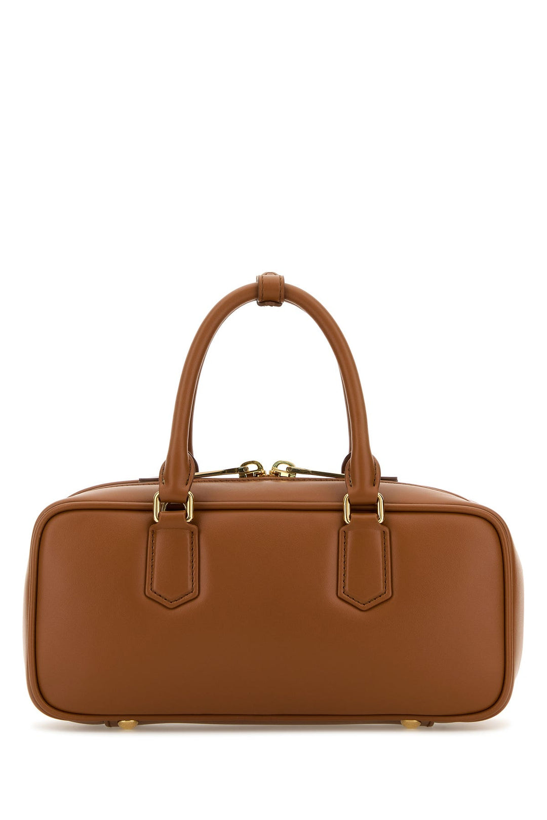 Caramel leather handbag