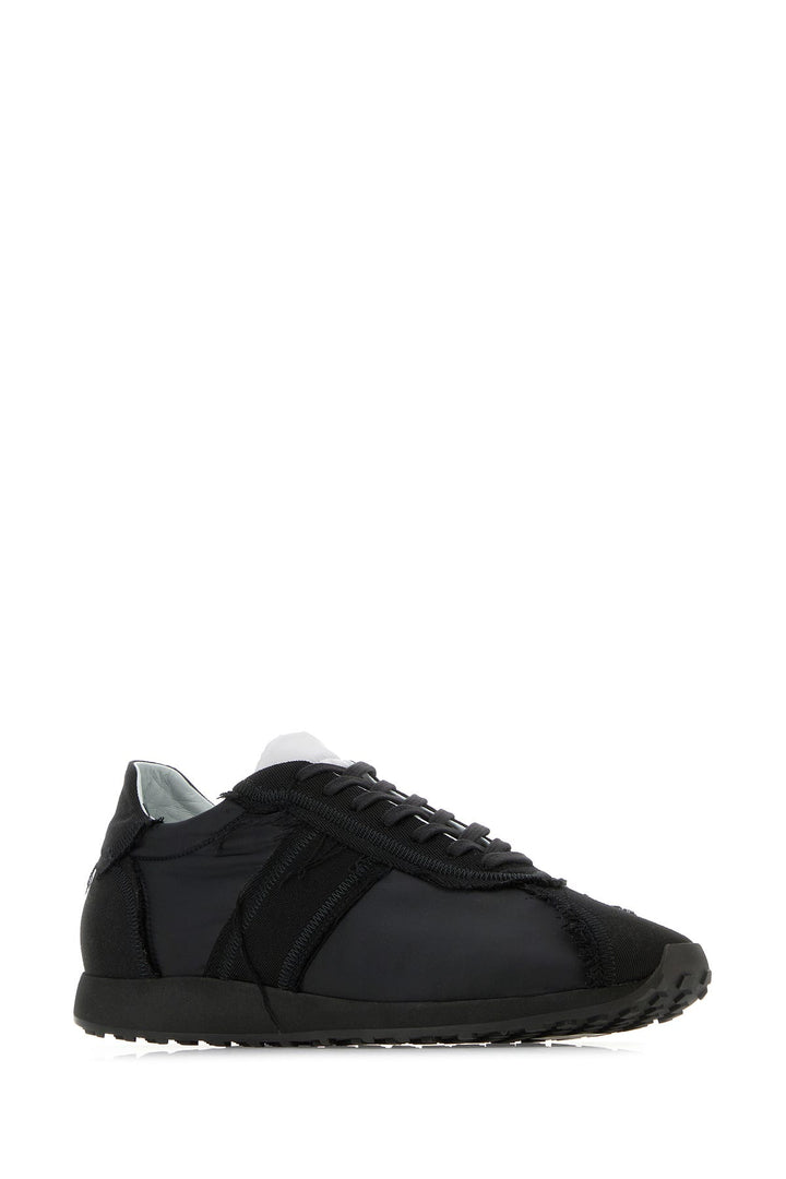 Black fabric Mika sneakers