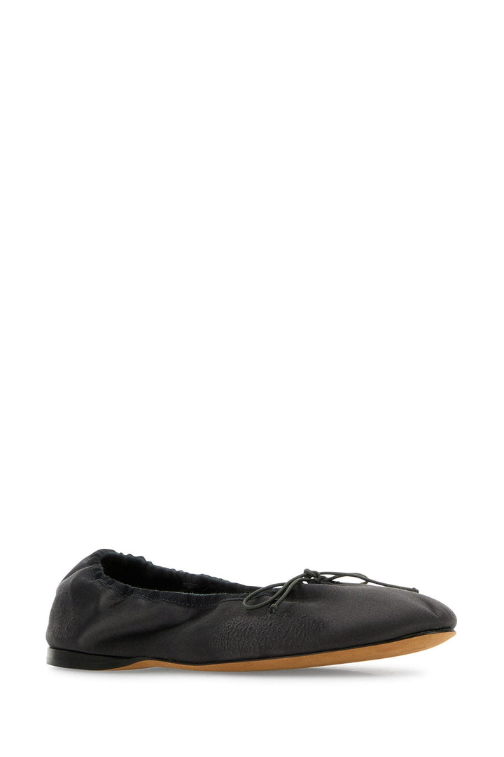 Charcoal leather Awar ballerinas