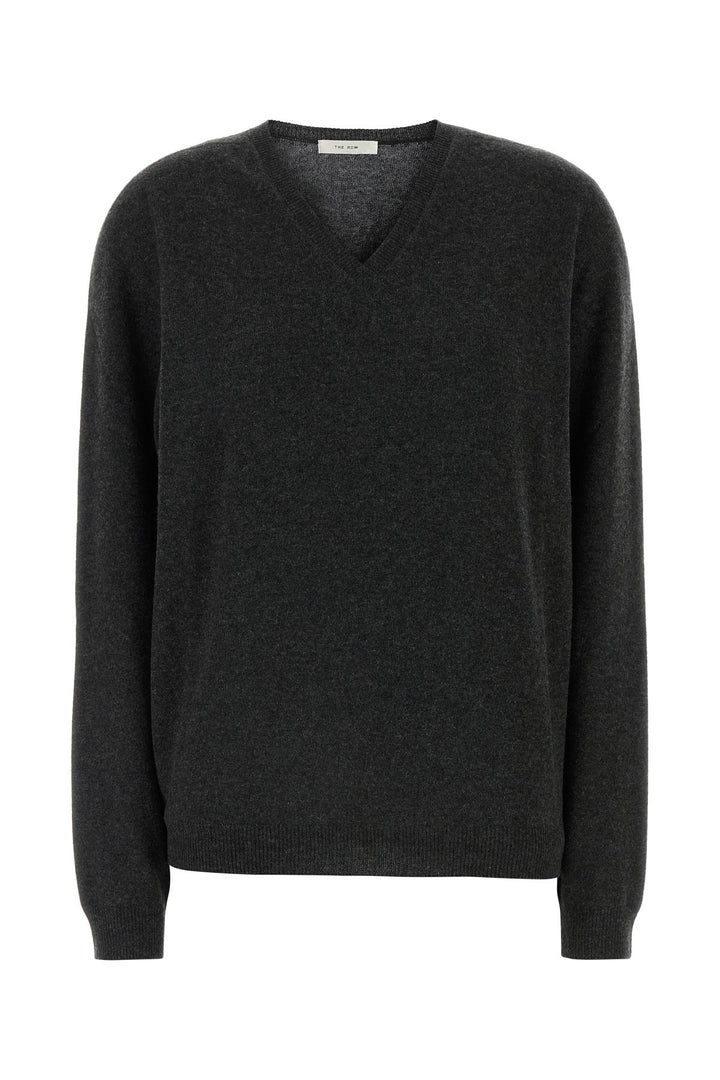 Charcoal cashmere Isadora sweater