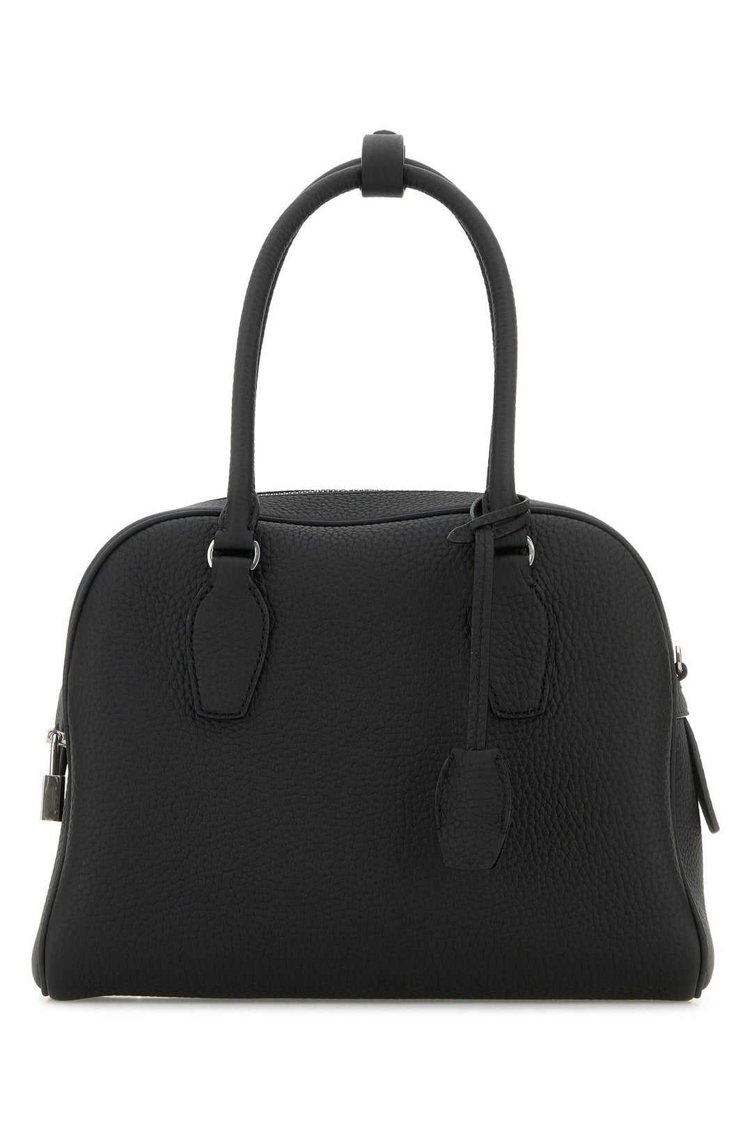 Black leather India 10 handbag