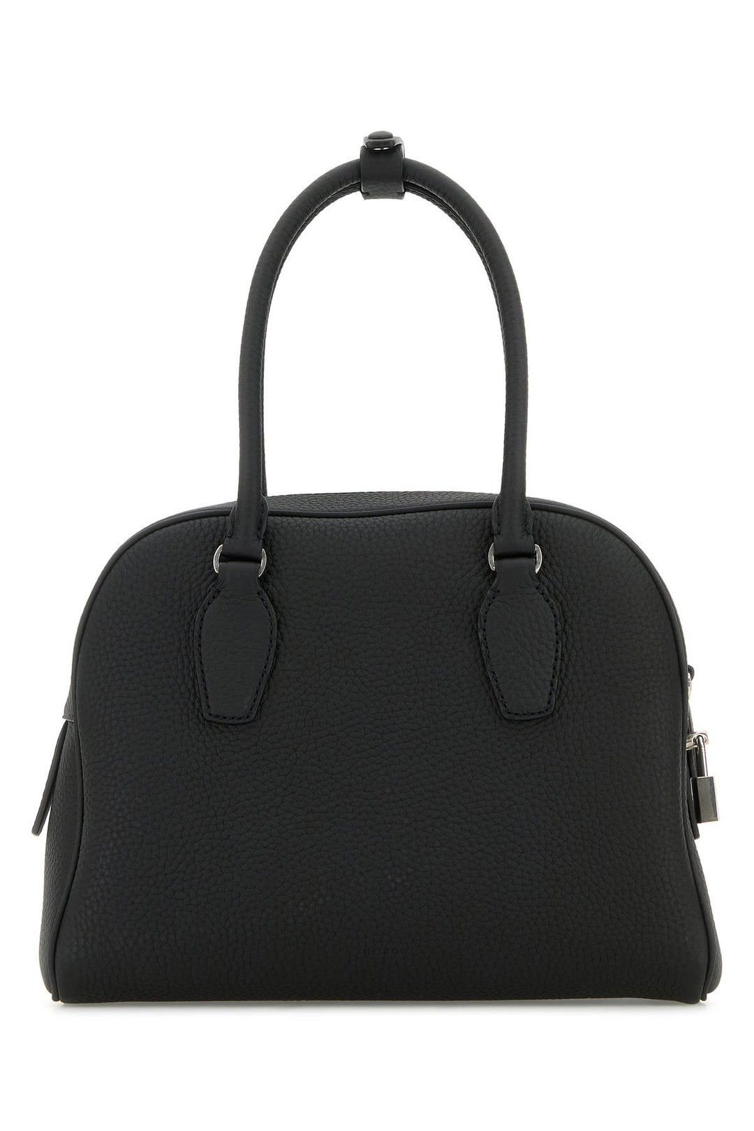 Black leather India 10 handbag