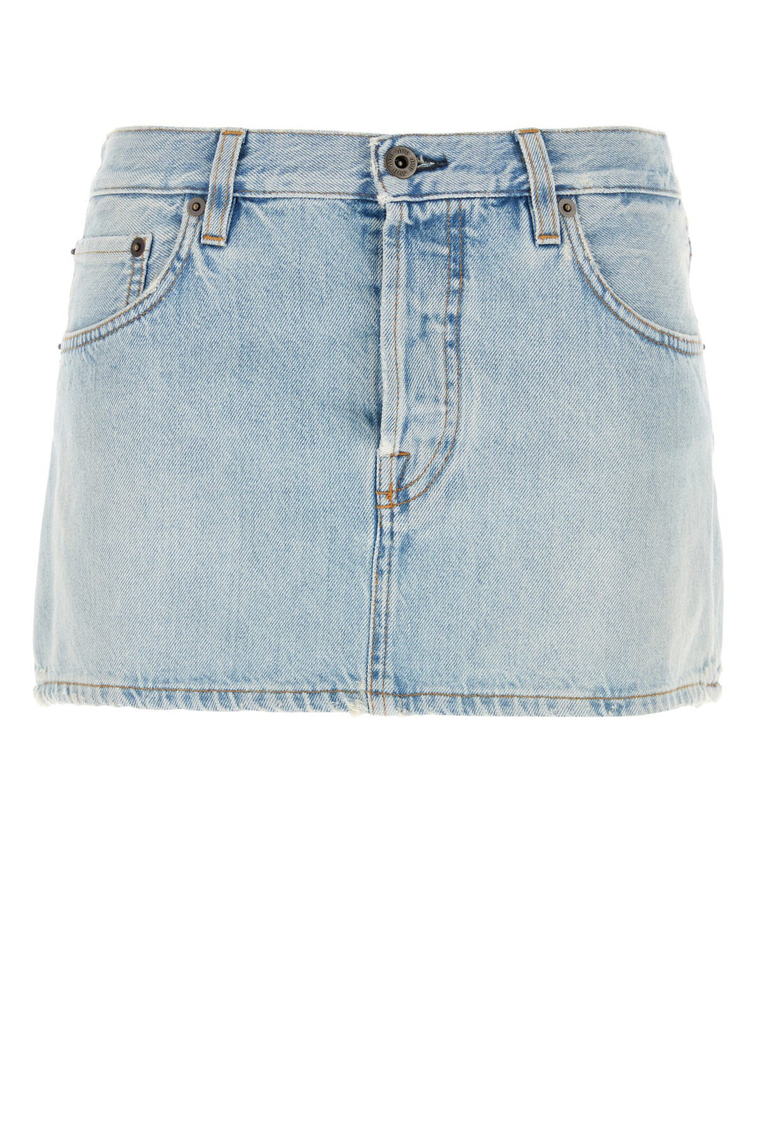 Denim mini skirt