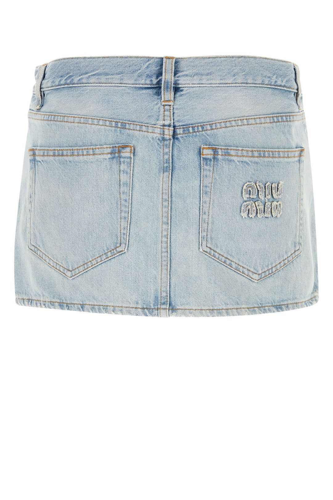 Denim mini skirt