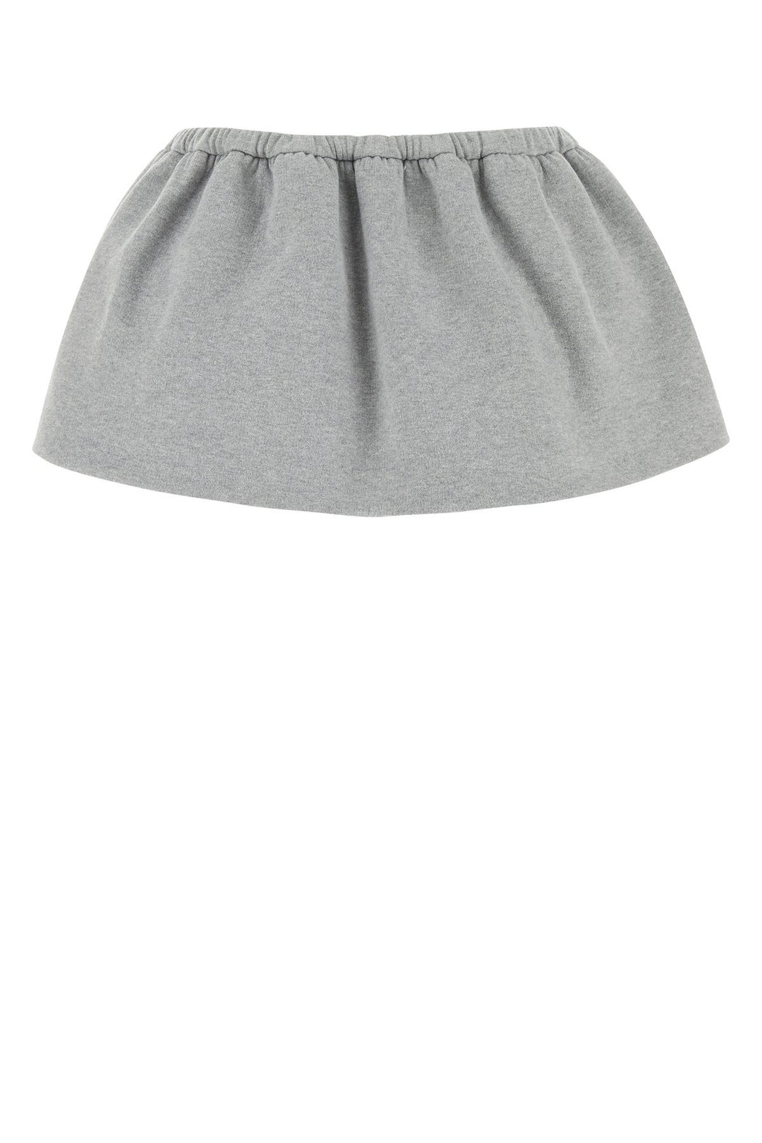 Grey cotton mini skirt