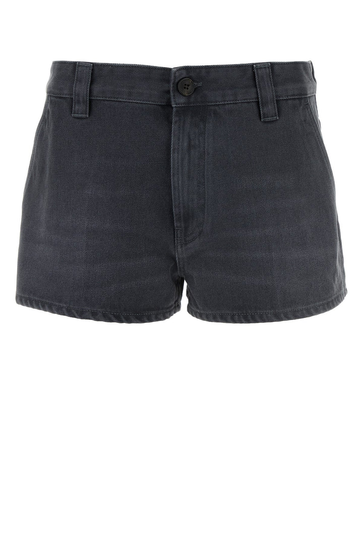 Dark grey drill shorts