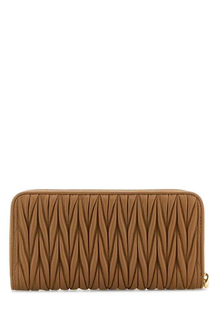 Caramel nappa leather wallet