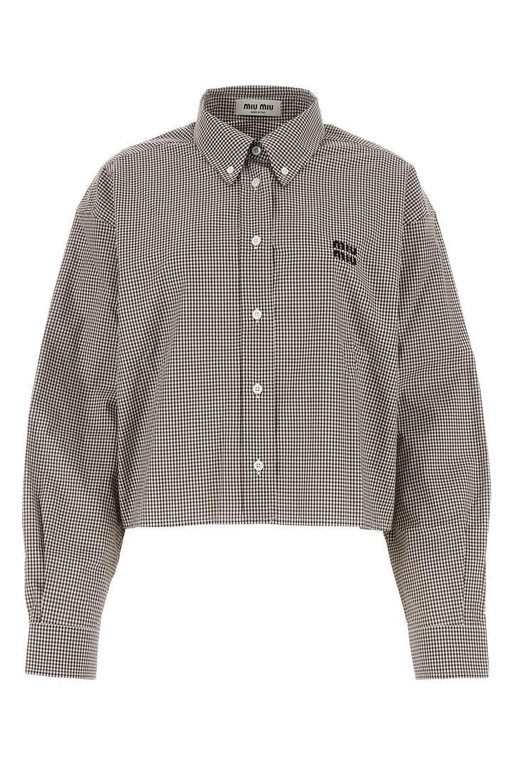 Printed poplin shirt