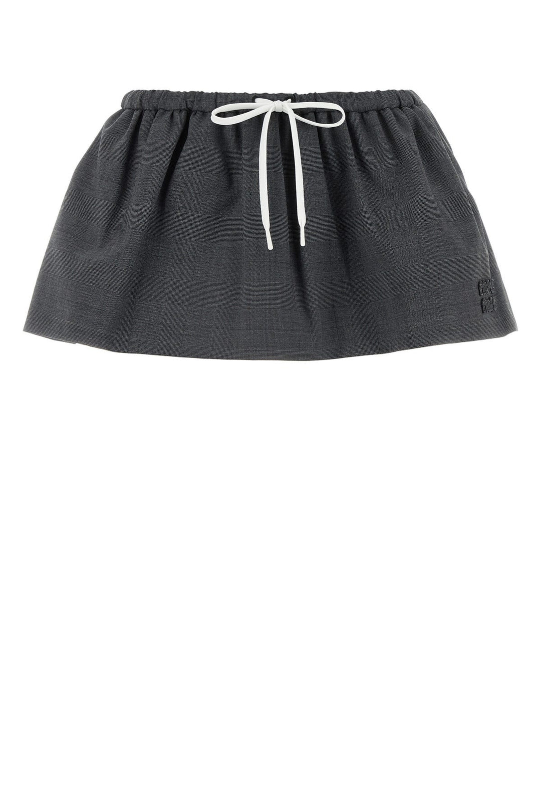 Slate Glencheck mini skirt