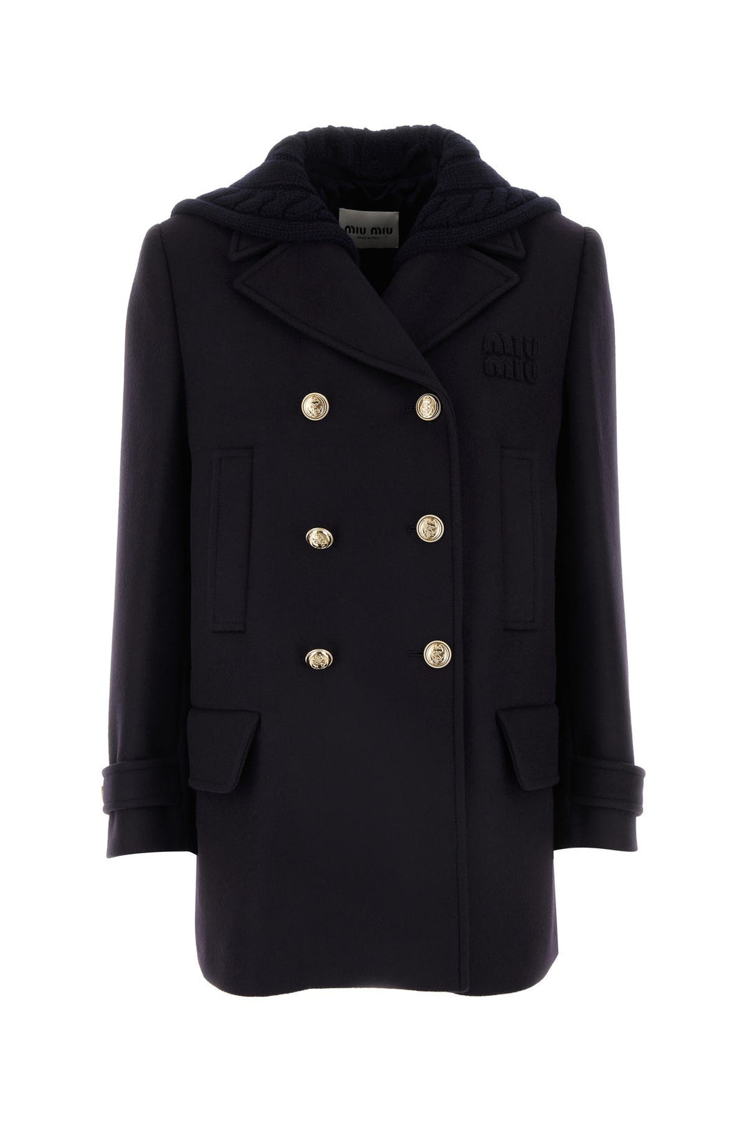 Midnight blue wool coat