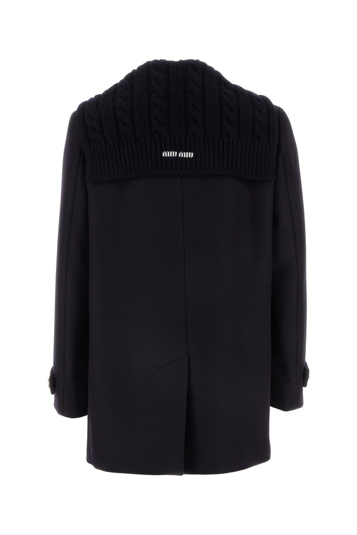 Midnight blue wool coat