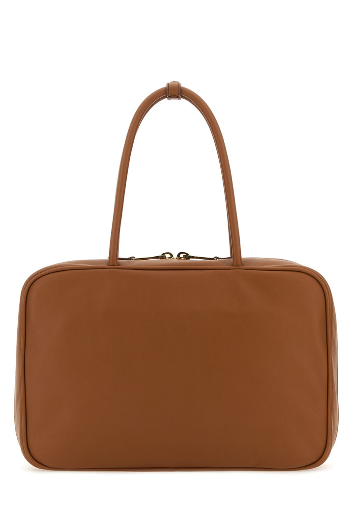 Caramel leather handbag