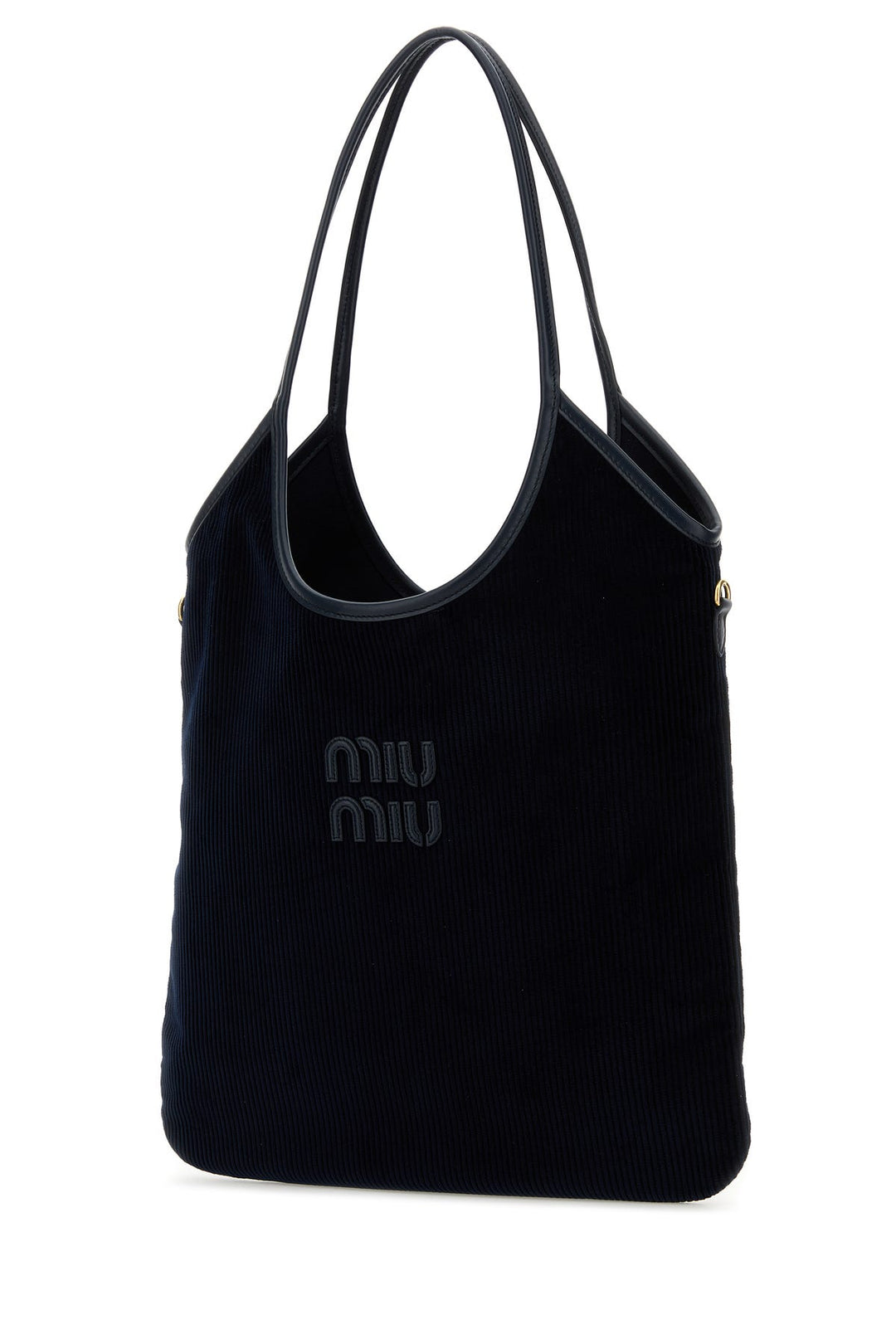 Dark blue corduroy shopping bag