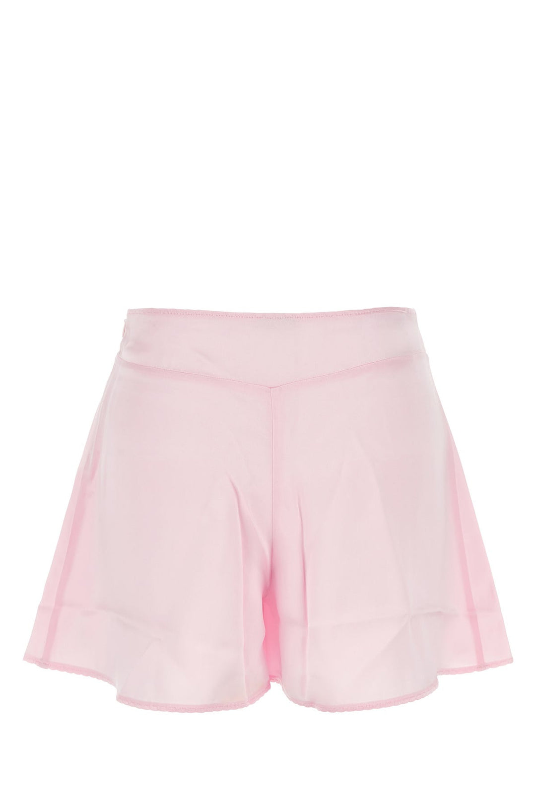 Pink satin shorts