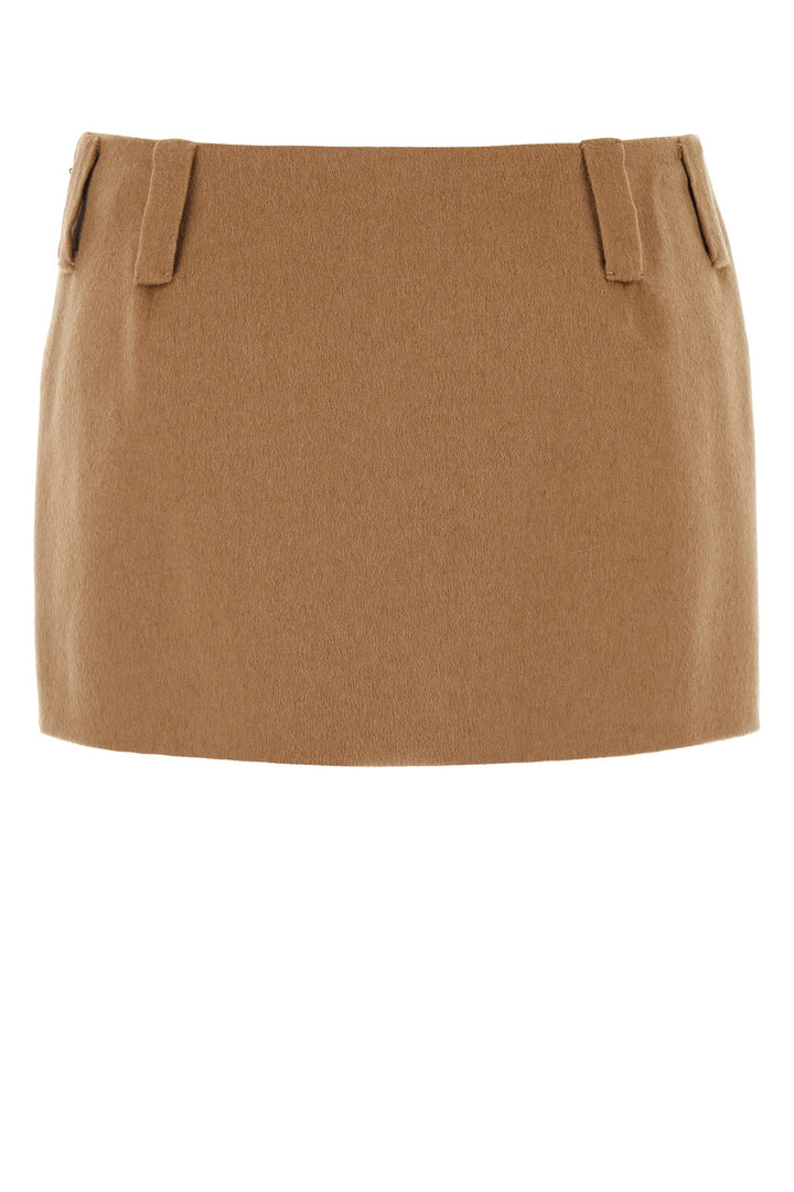 Camel mini skirt