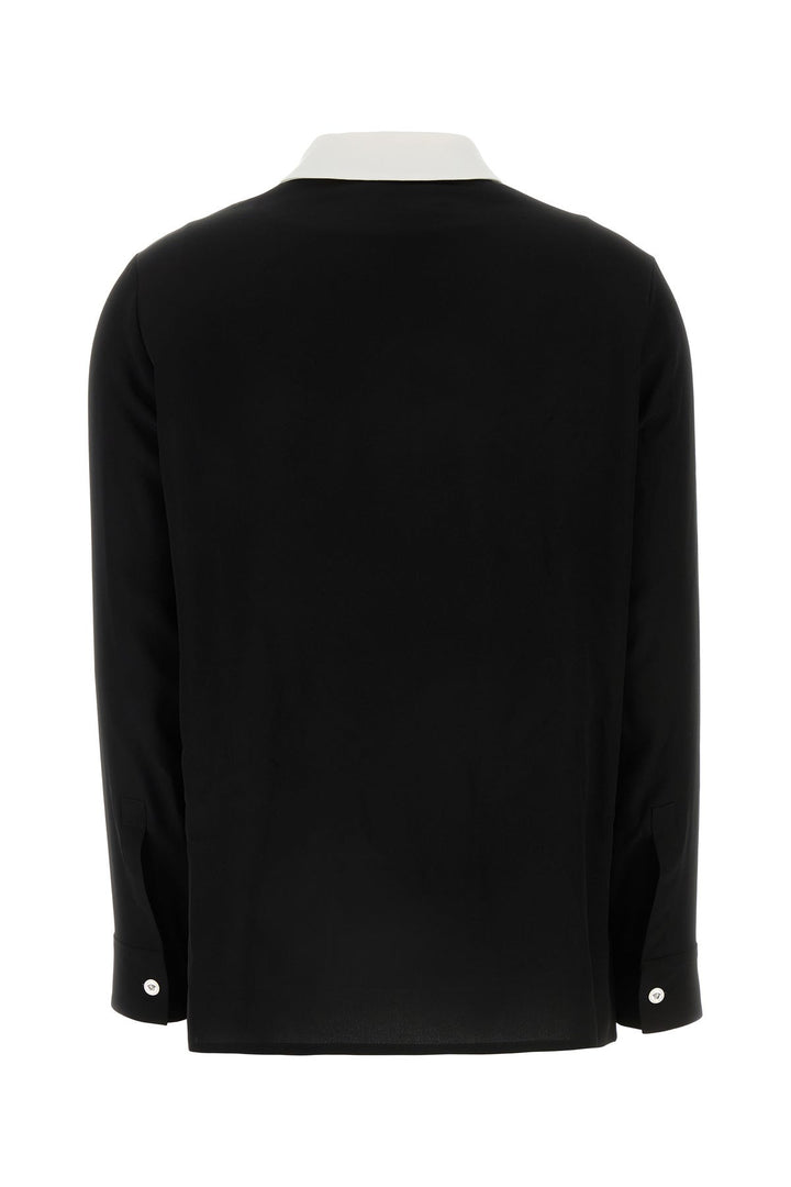 Black crepe shirt