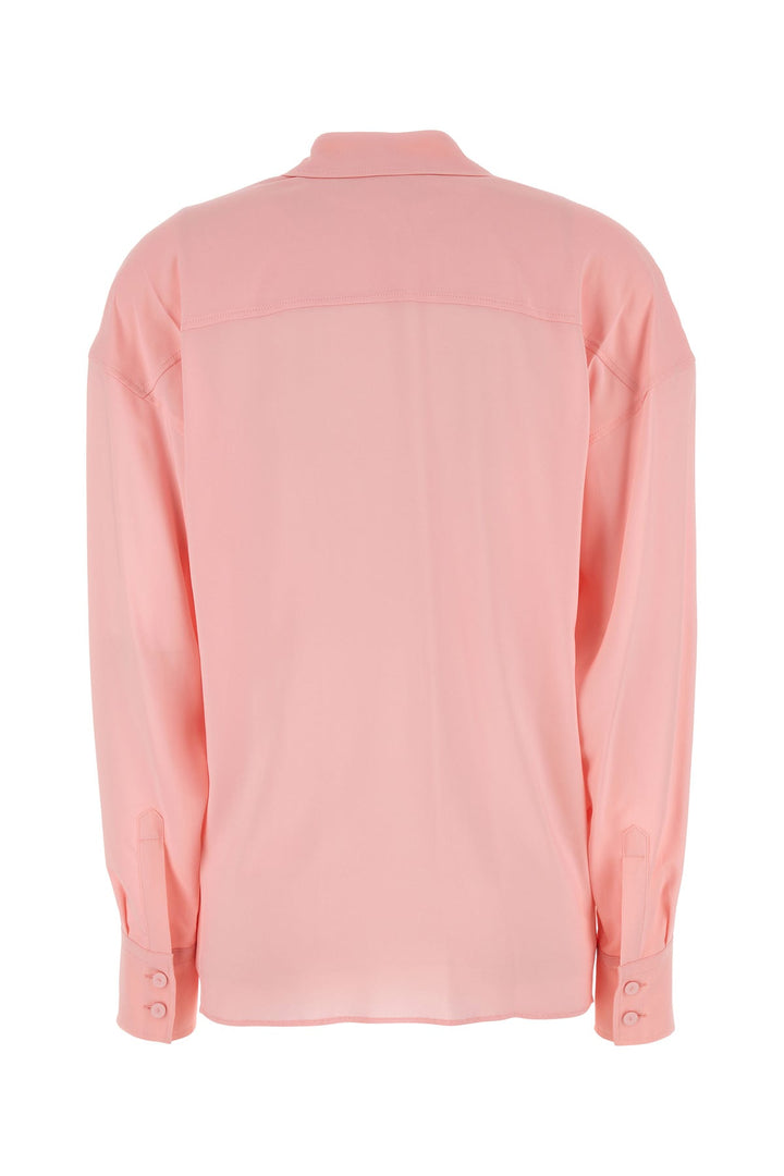 Pink stretch viscose blouse