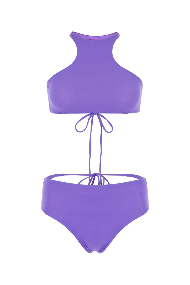 Lilac stretch nylon bikini