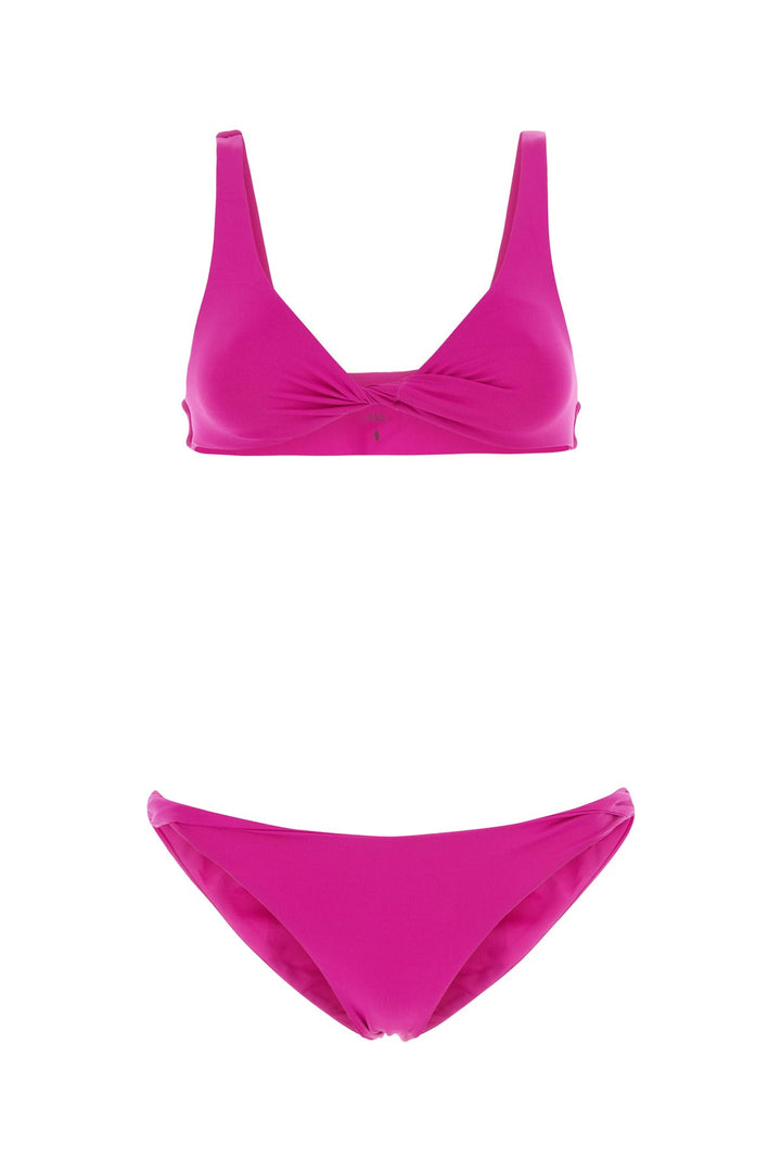 Fuchsia stretch nylon bikini