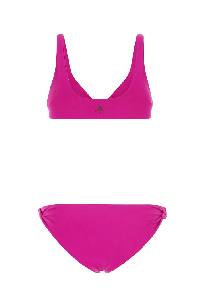 Fuchsia stretch nylon bikini