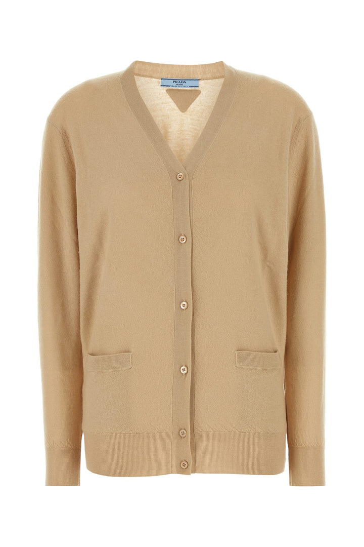 Beige cashmere cardigan