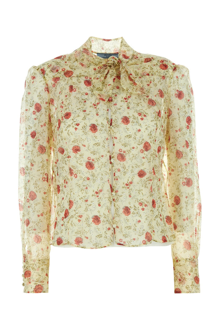 Printed chiffon shirt