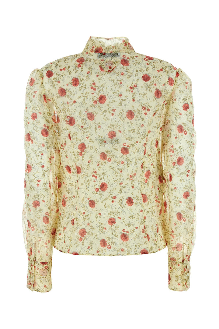 Printed chiffon shirt