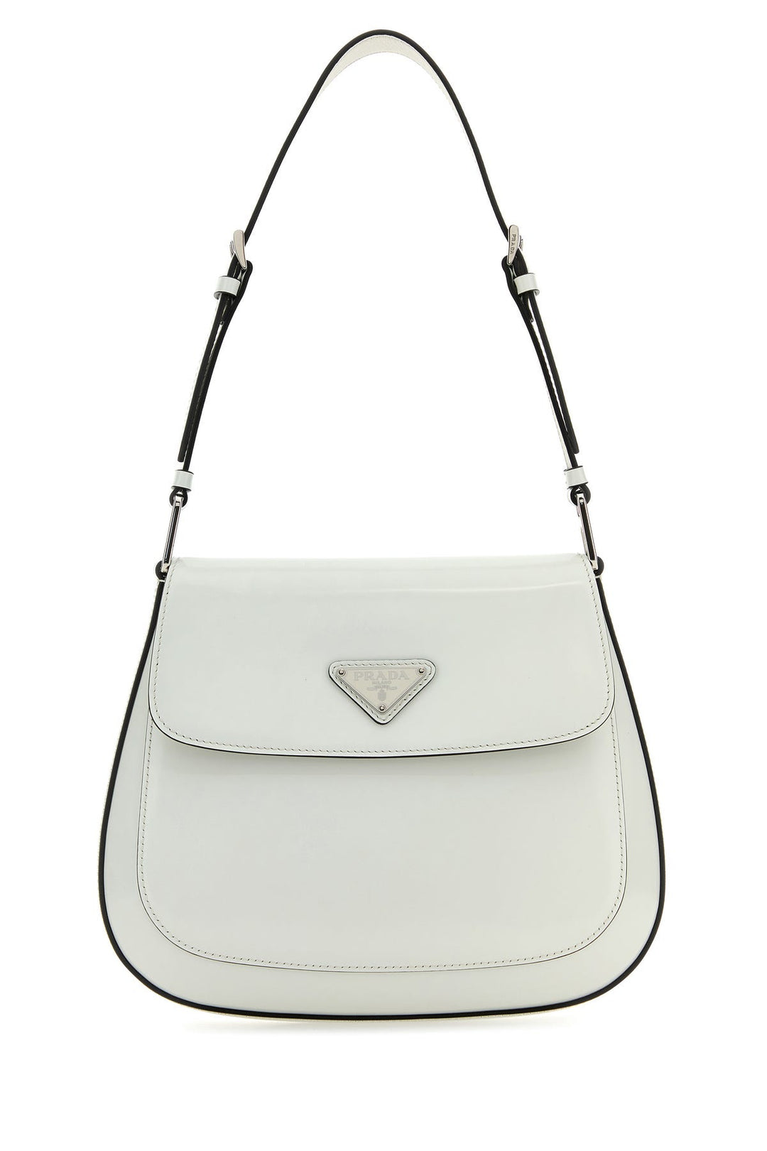 White leather Cleo shoulder bag