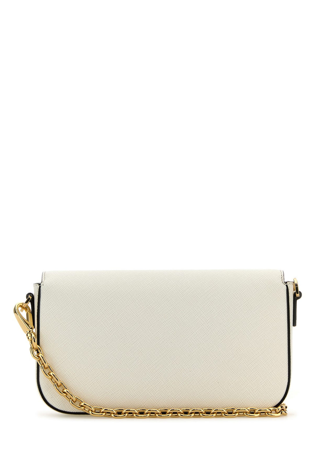 White leather crossbody bag