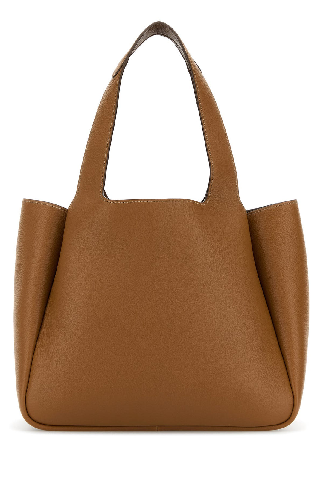 Caramel leather handbag